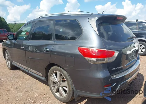 2013 Nissan Pathfinder Platinum z USA, uszkodzony, nr VIN 5N1AR2MM1DC641502
